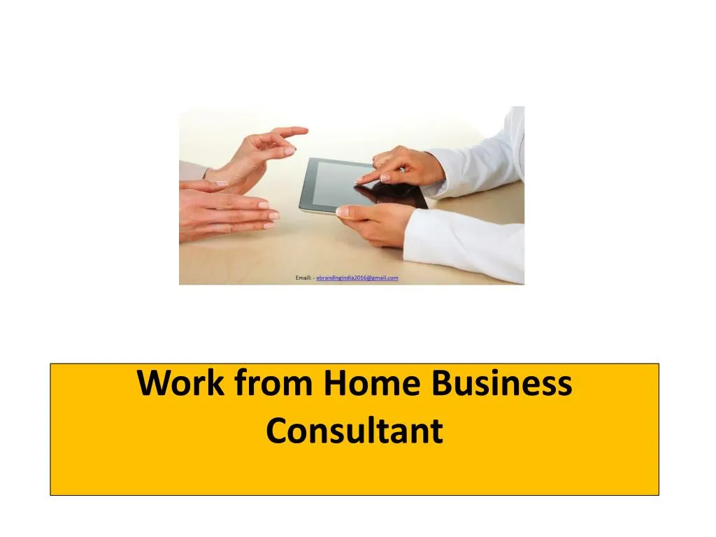 work from home business consultant