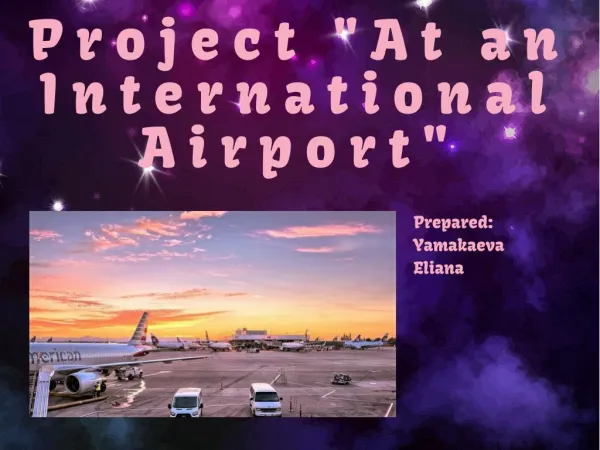 Проект "At an International Airport"