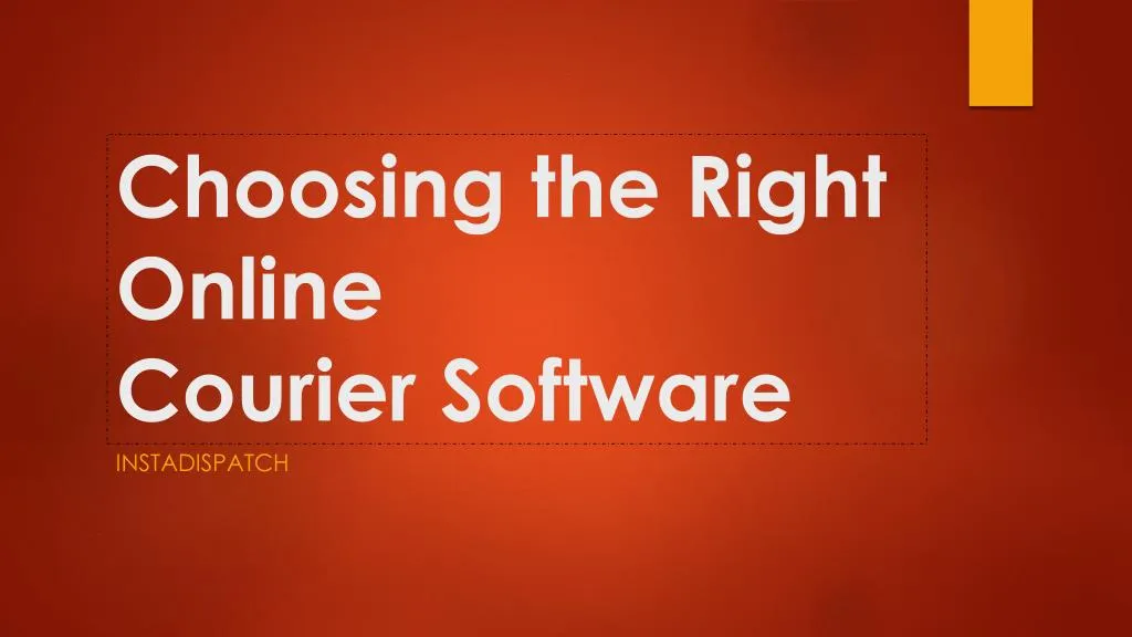 choosing the right online courier software