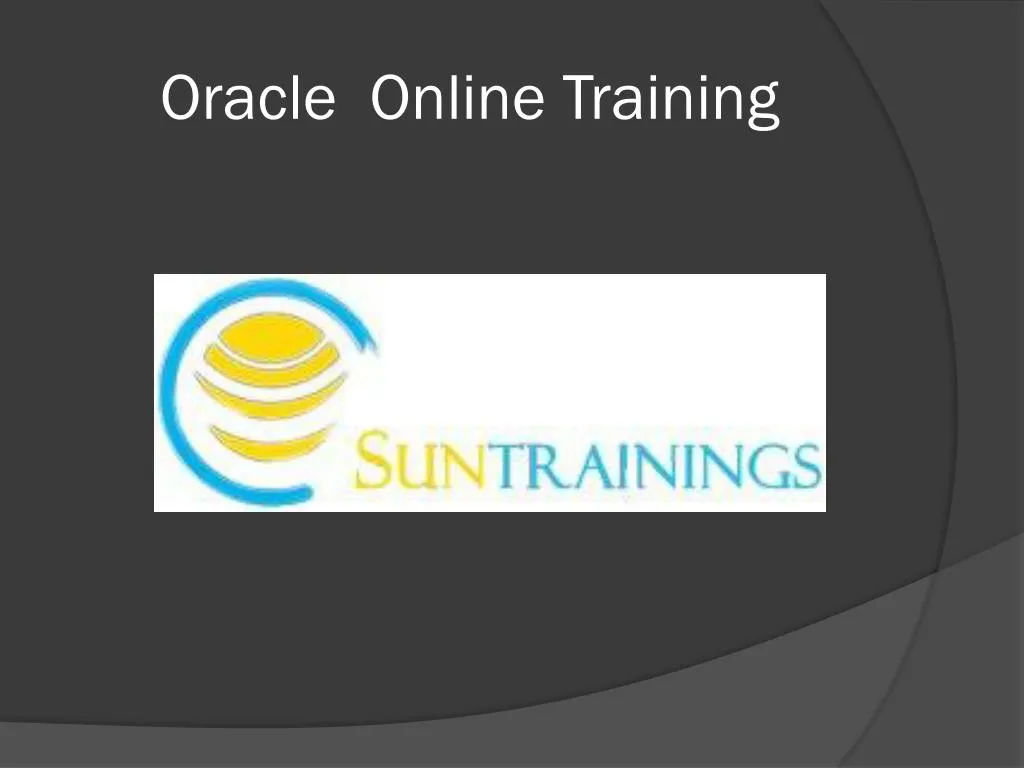 oracle online training