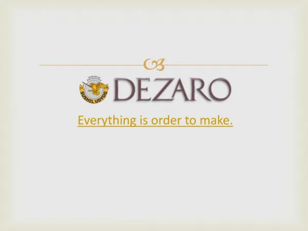 Dezaro Furniture - The online furniture and handicraft factory. Everything is order to make.