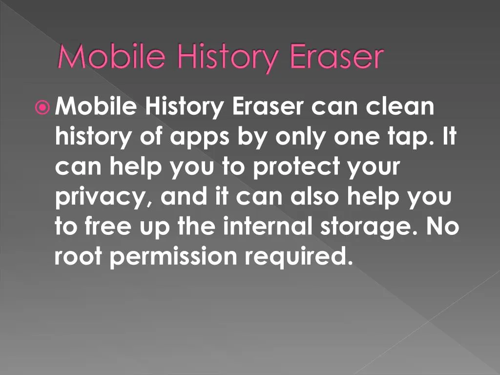 mobile history eraser
