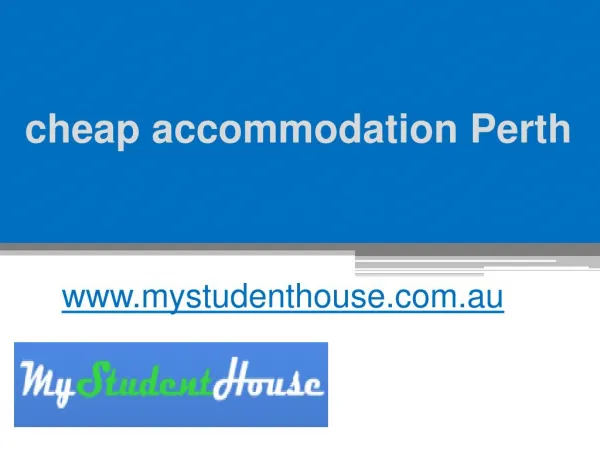cheap accommodation Perth- www.mystudenthouse.com