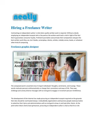 Hire a freelancer - slide 1