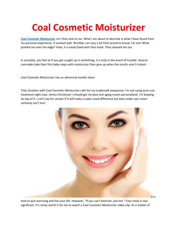 http://www.topwellnesspro.com/coal-cosmetic-moisturizer/