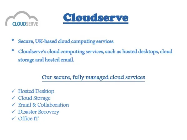 Cloud Desktop Hosting
