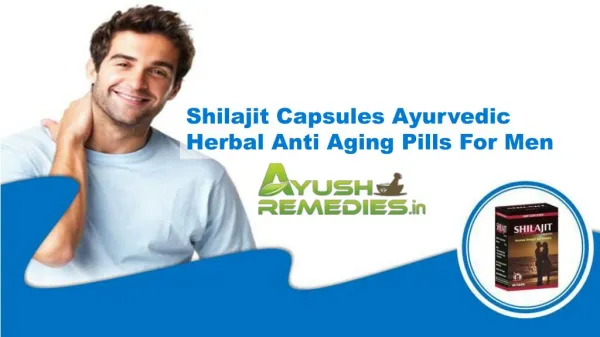 Shilajit Capsules Ayurvedic Herbal Anti Aging Pills For Men