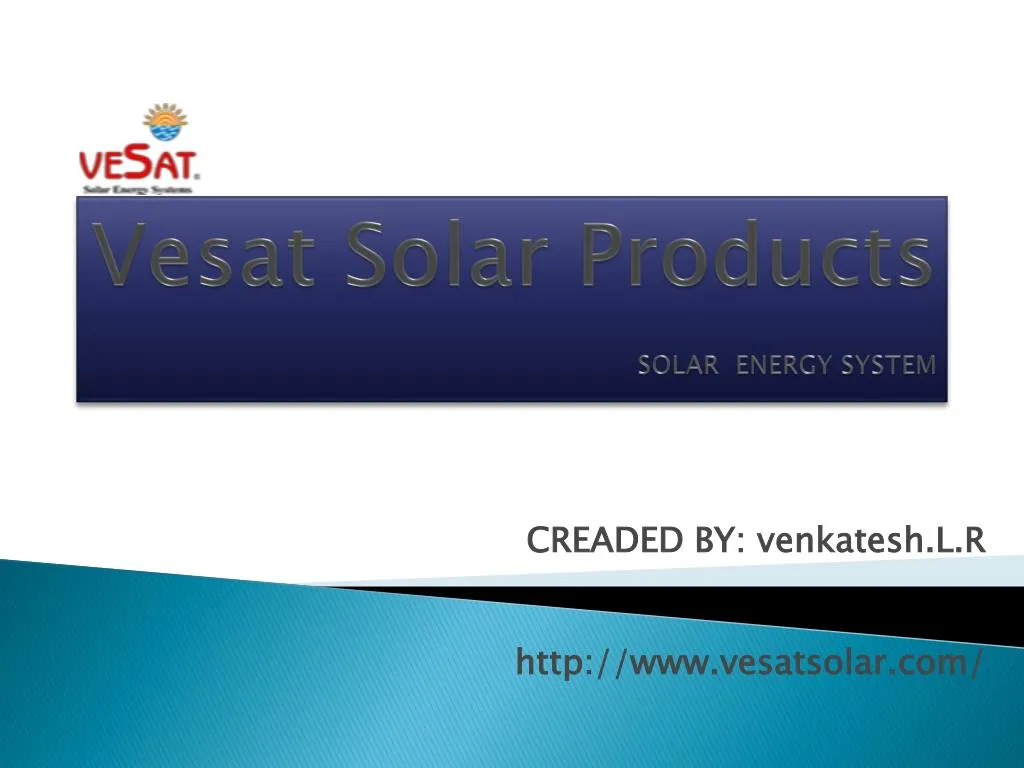 vesat solar products solar energy system