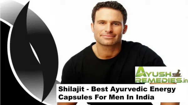 Shilajit - Best Ayurvedic Energy Capsules For Men In India