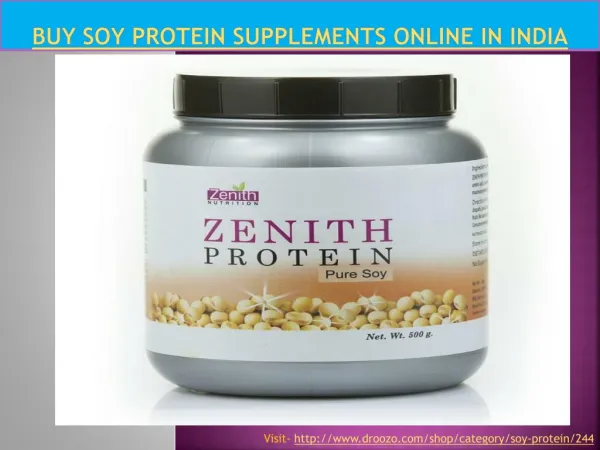 Buy Soy Protein Supplements Online in India