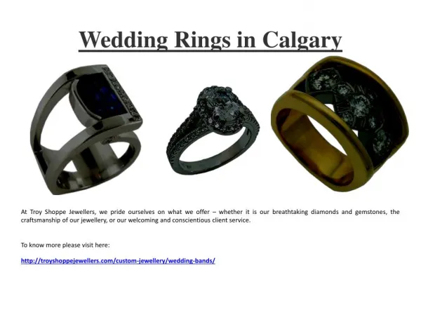 Wedding Rings in Calgary AB