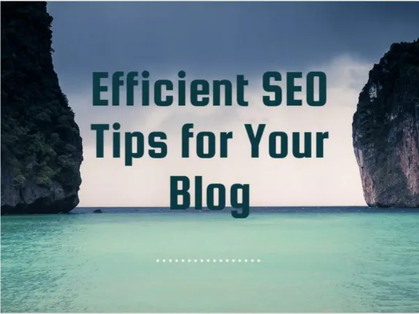 Efficient SEO Tips for Your Blog