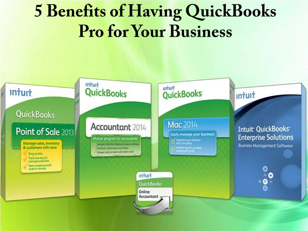 5 benefits of having quickbooks pro for your business