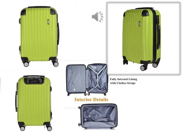 Discount Hard Shell Lightweight 4 Wheel Suitcase for 20" 24" 28"