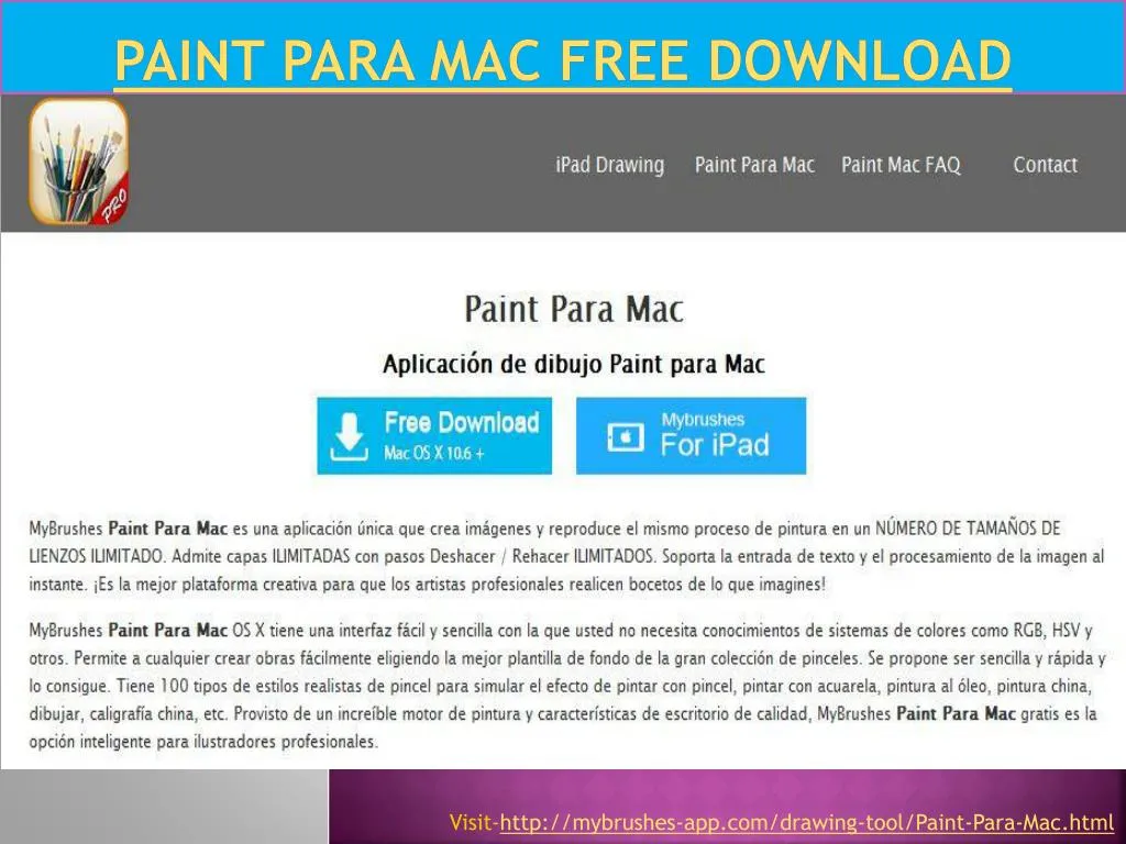 paint para mac free download