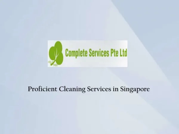 Cleaning Service Singapore