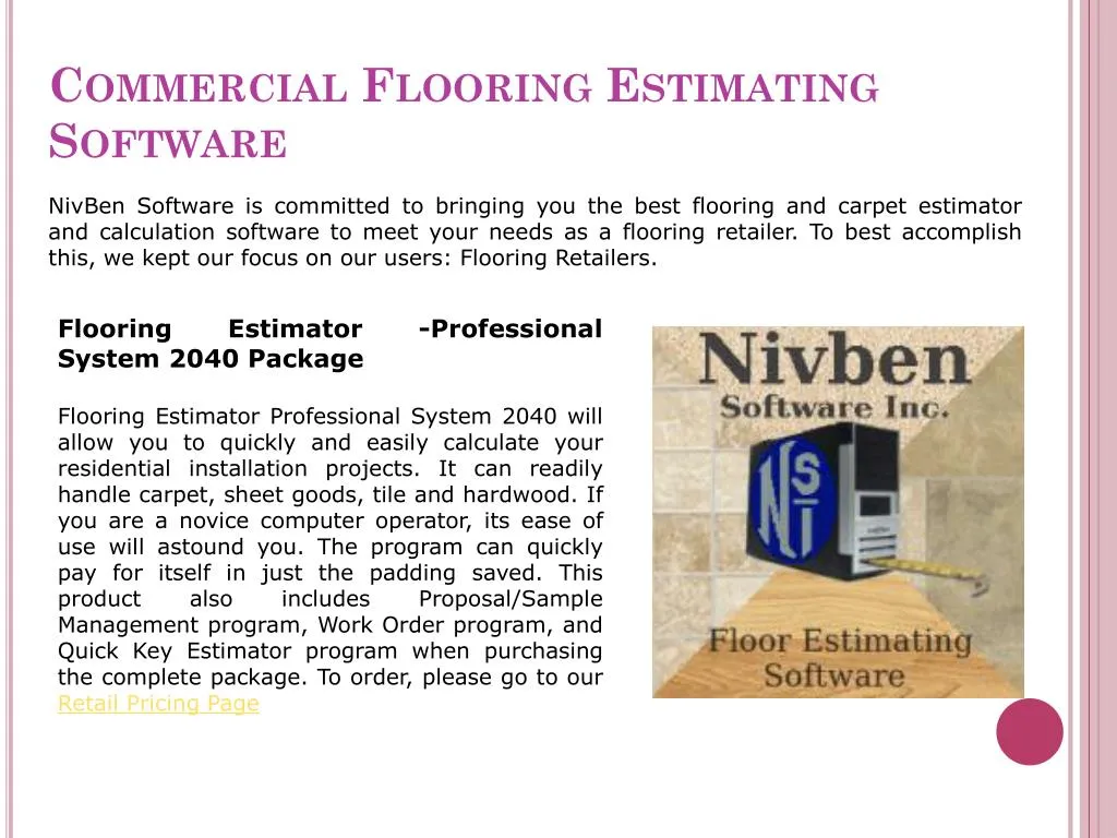 commercial flooring estimating software