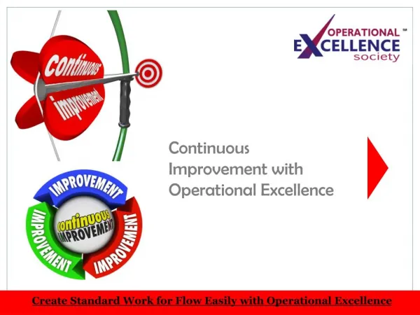 Get Continuous Improvement with Operational Excellence