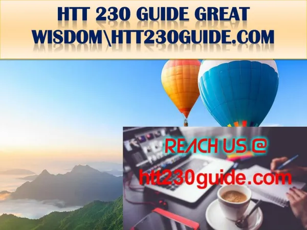 HTT 230 GUIDE GREAT WISDOM\htt230guide.com