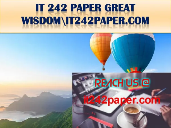 IT 242 PAPER GREAT WISDOM\it242paper.com