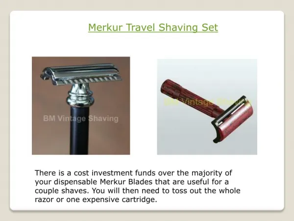 Merkur Travel Shaving Set