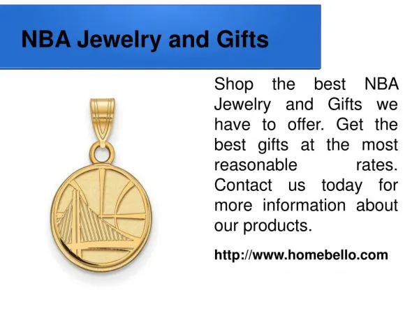 NBA Jewelry and Gifts