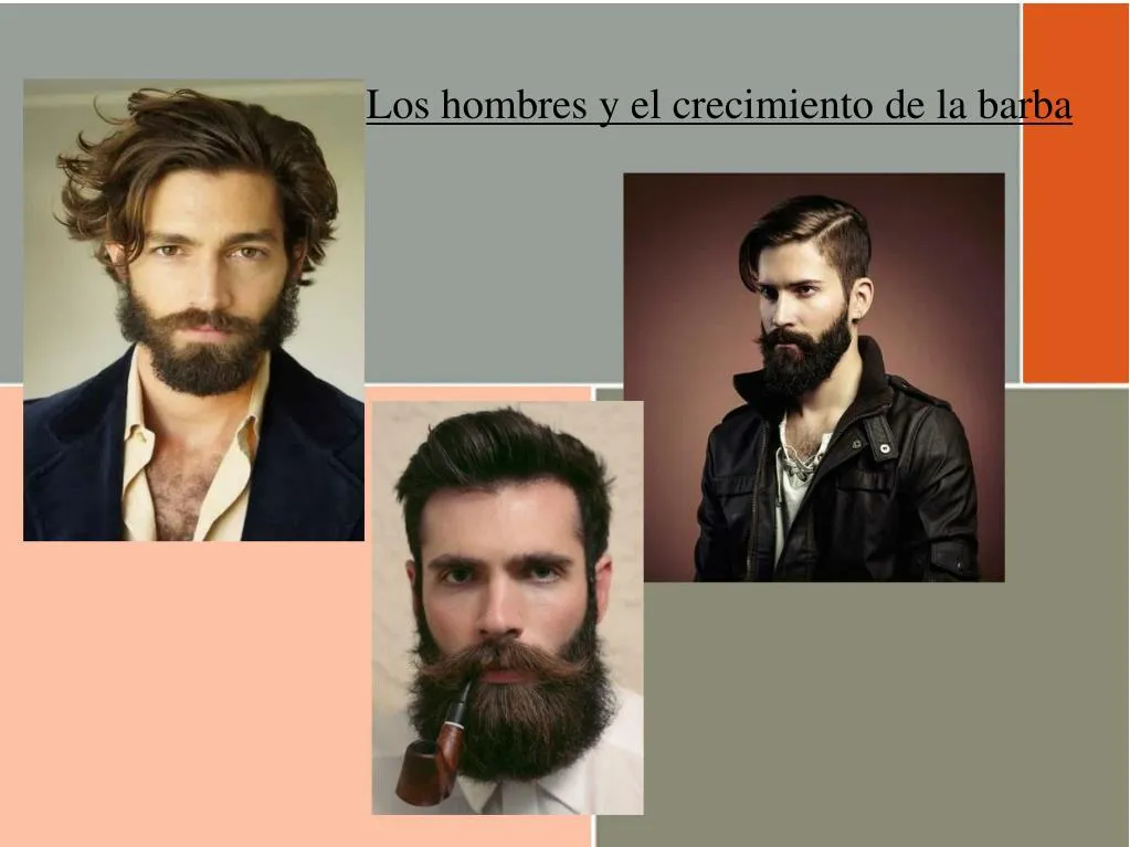 los hombres y el crecimiento de la barba