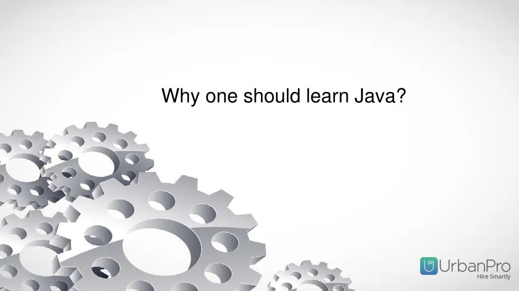 why one should learn java