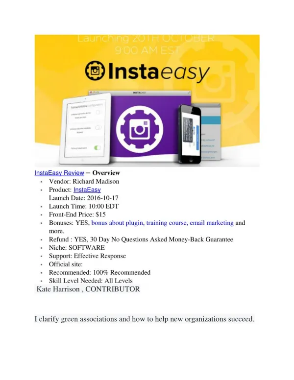 InstaEasy Review - should you need it ?
