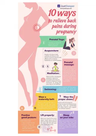 10 Ways to Relieve Back Pains During Pregnancy - slide 1
