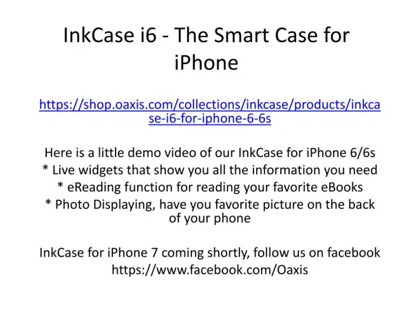 InkCase i6 - The Smart Case for iPhone