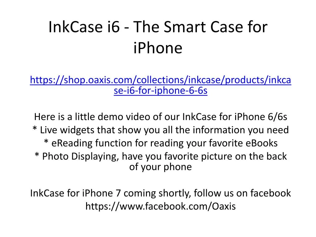 inkcase i6 the smart case for iphone
