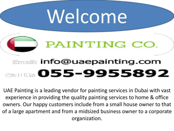 Wall painting services Dubai