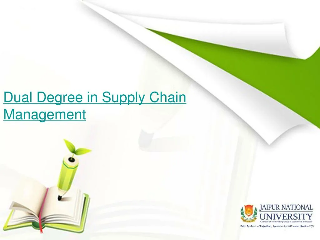 dual degree in supply chain management