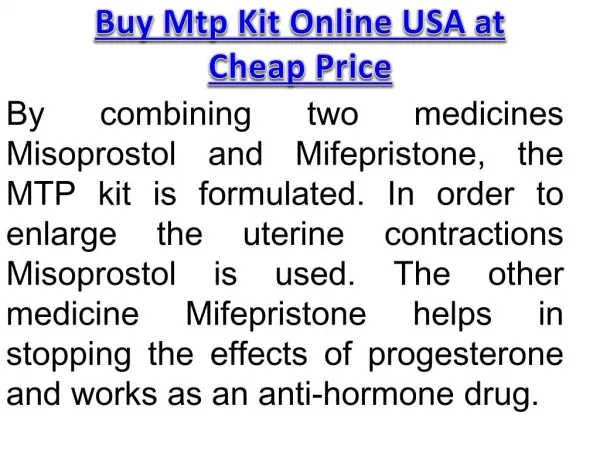 Buy Mtp Kit Online USA at Cheap Price