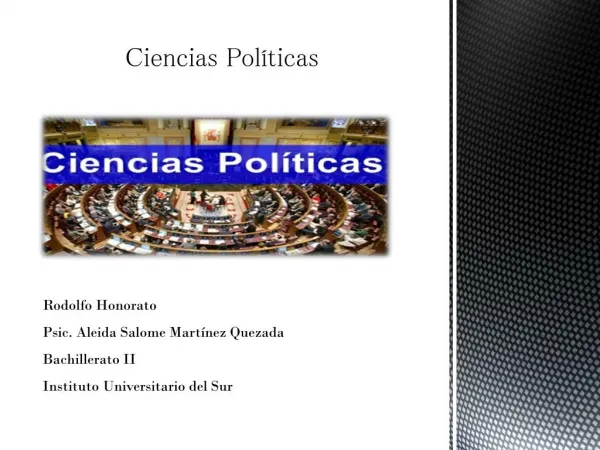 ciencias politicas