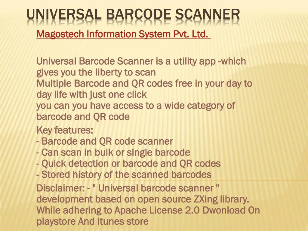 universal barcode scanner