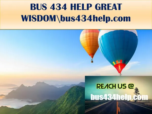 BUS 434 HELP GREAT WISDOM\bus434help.com