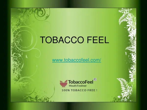 Buy 100% Herbal Brand -Tobaccofeel