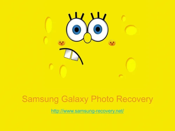 Samsung Galaxy Photo Recovery
