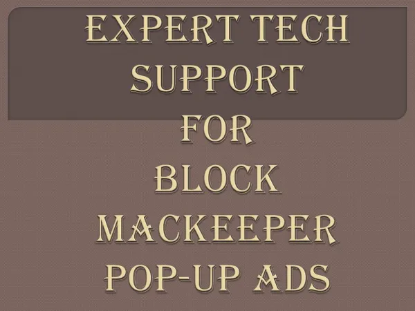 Expert Tech Support for Block MacKeeper Pop-Up Ads