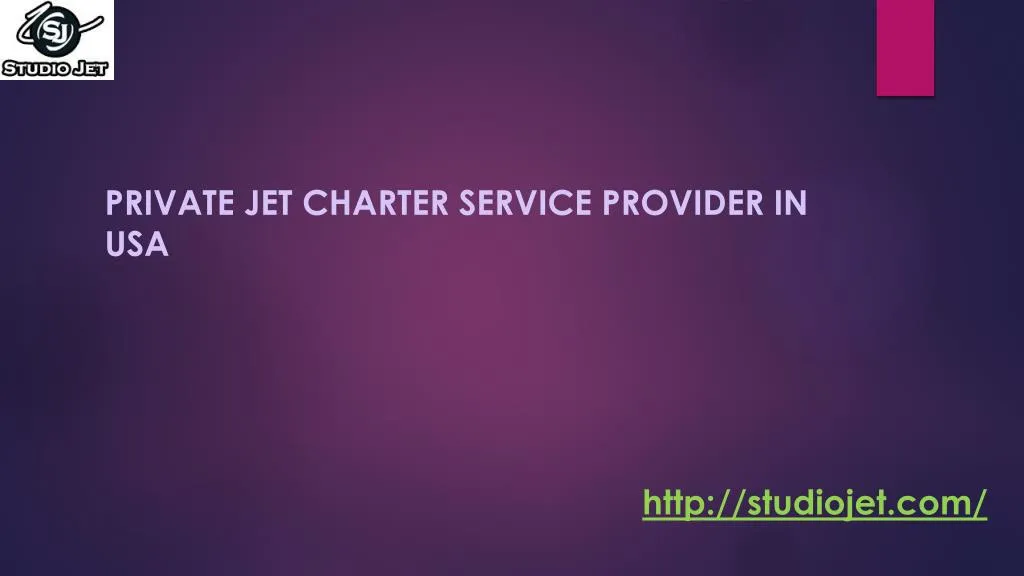 private jet charter service provider in usa