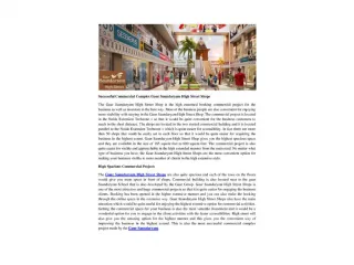 Successful Commercial Complex Gaur Saundaryam High Street Shops - slide 1