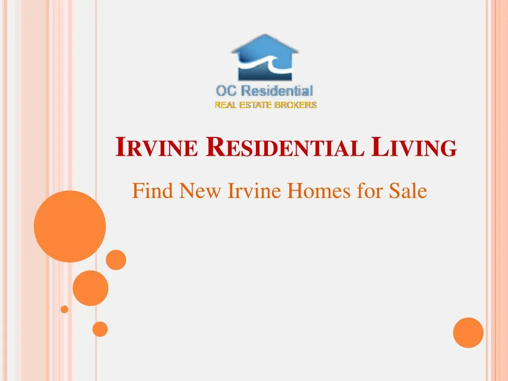 irvine residential living