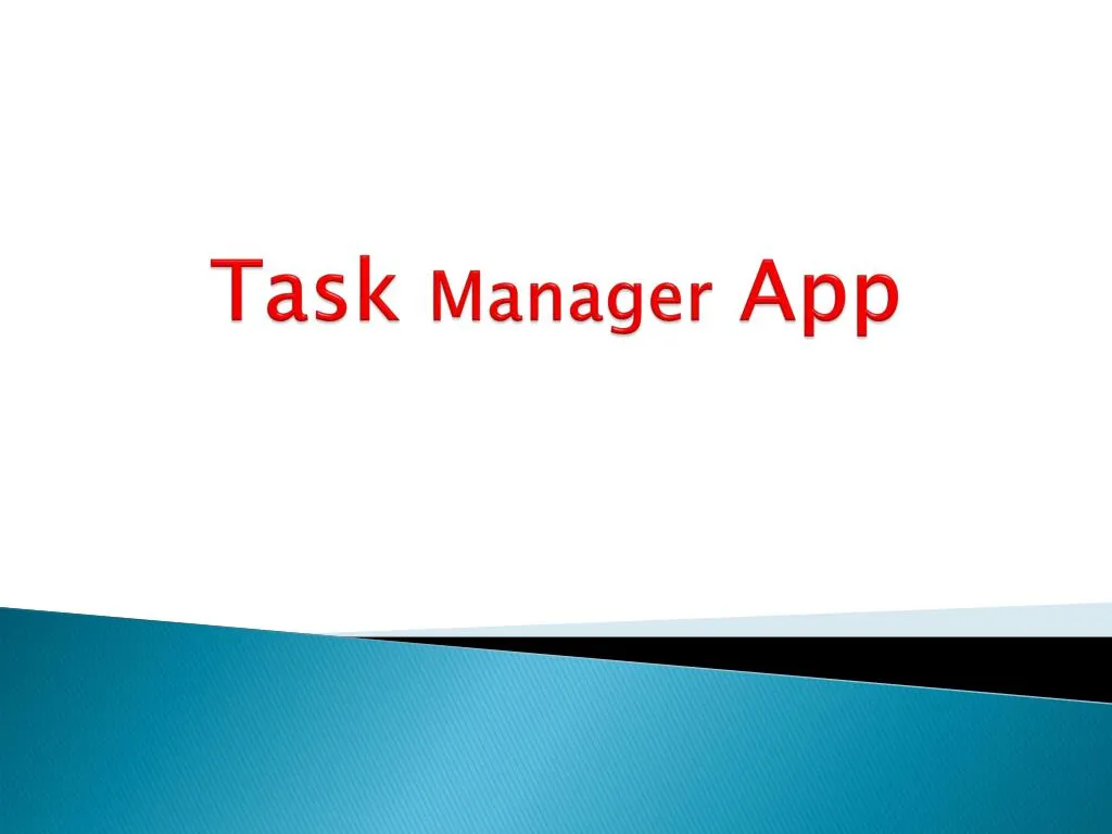 task manager app