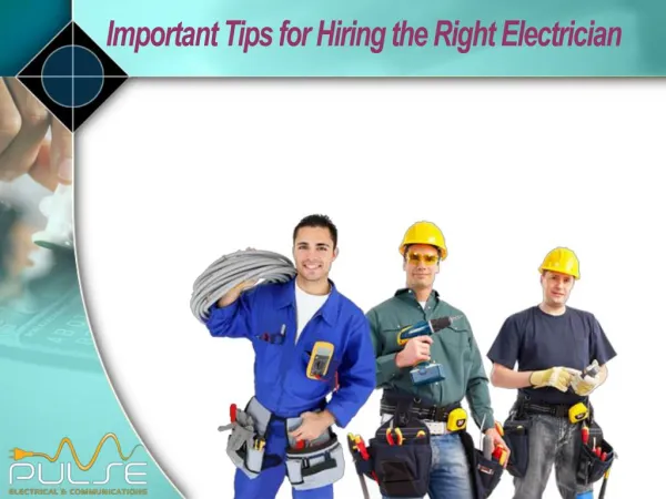 4 Things to remember while hiring an electrician