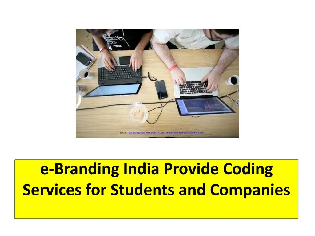 e branding india provide coding services for students and companies