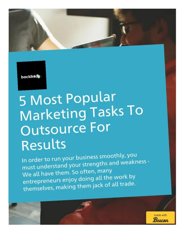 5 Most Popular Marketing Tasks To Outsource For Better Results