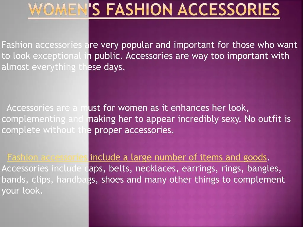 women s fashion accessories