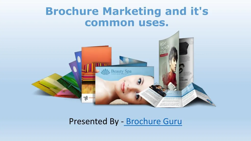 brochure marketing and it s common uses